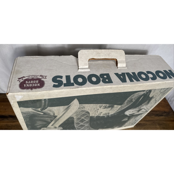 Vintage Nocona Boots BOX ONLY Rattlesnake Texas Bowie Knife Cowboy 1980s Western main image 4